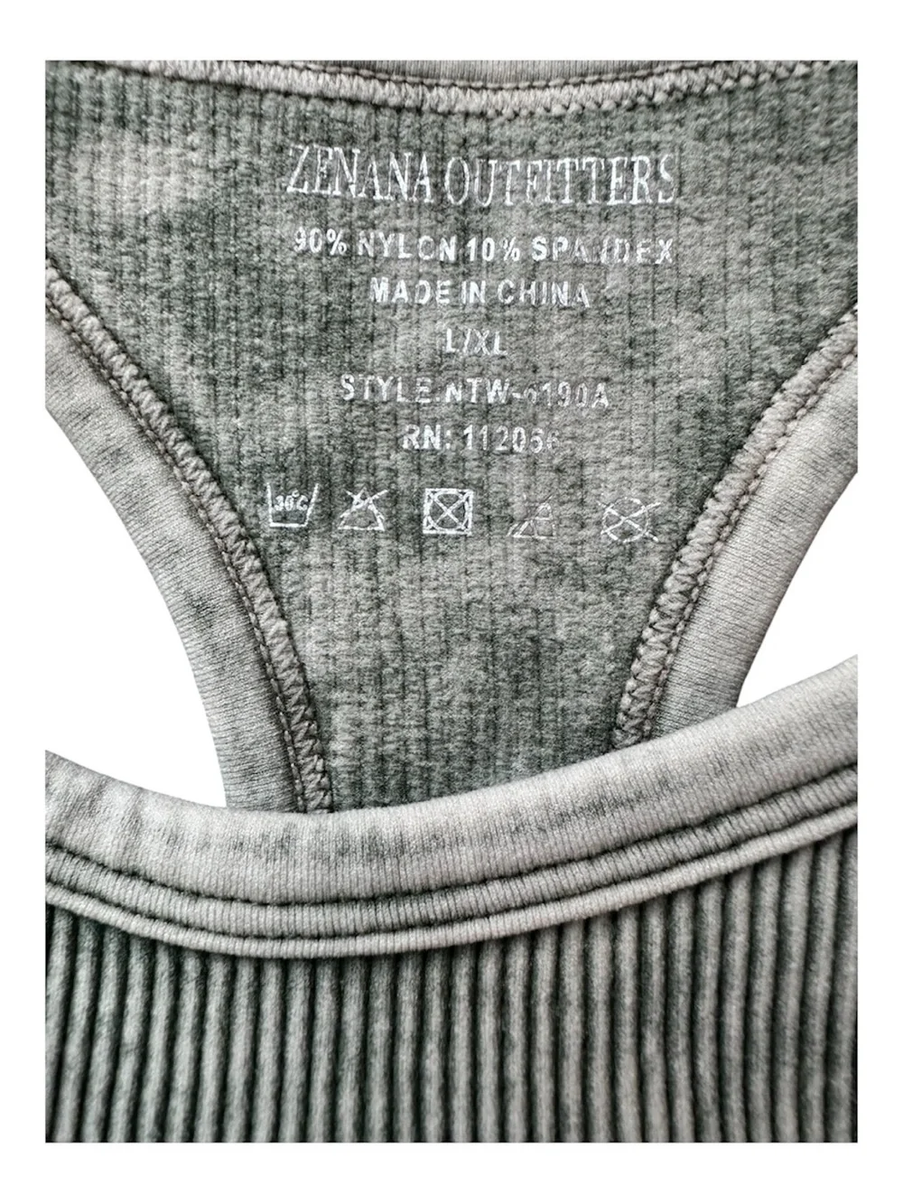 Zenana Mineral Wash Ribbed Brami - Set of 2 - Picture 6 of 6